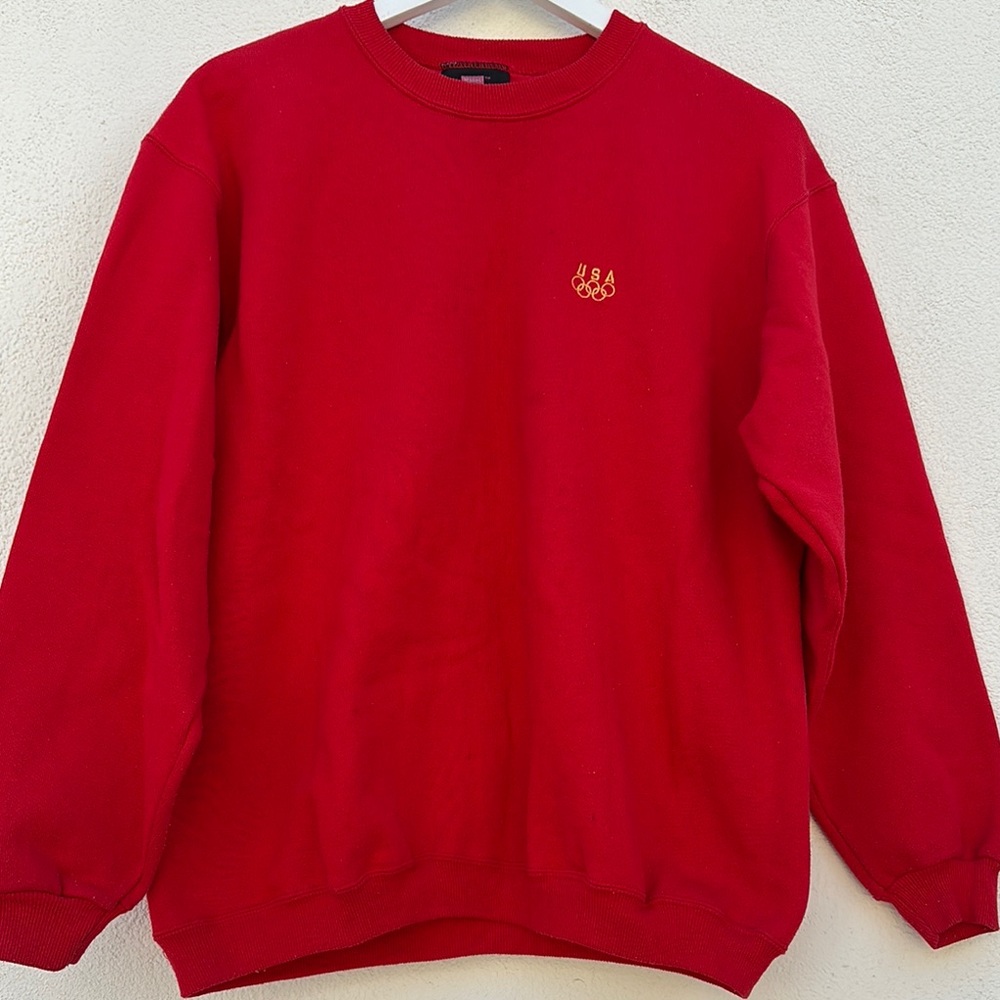 Vintage Hanes her Way Red USA Olympics Crewneck